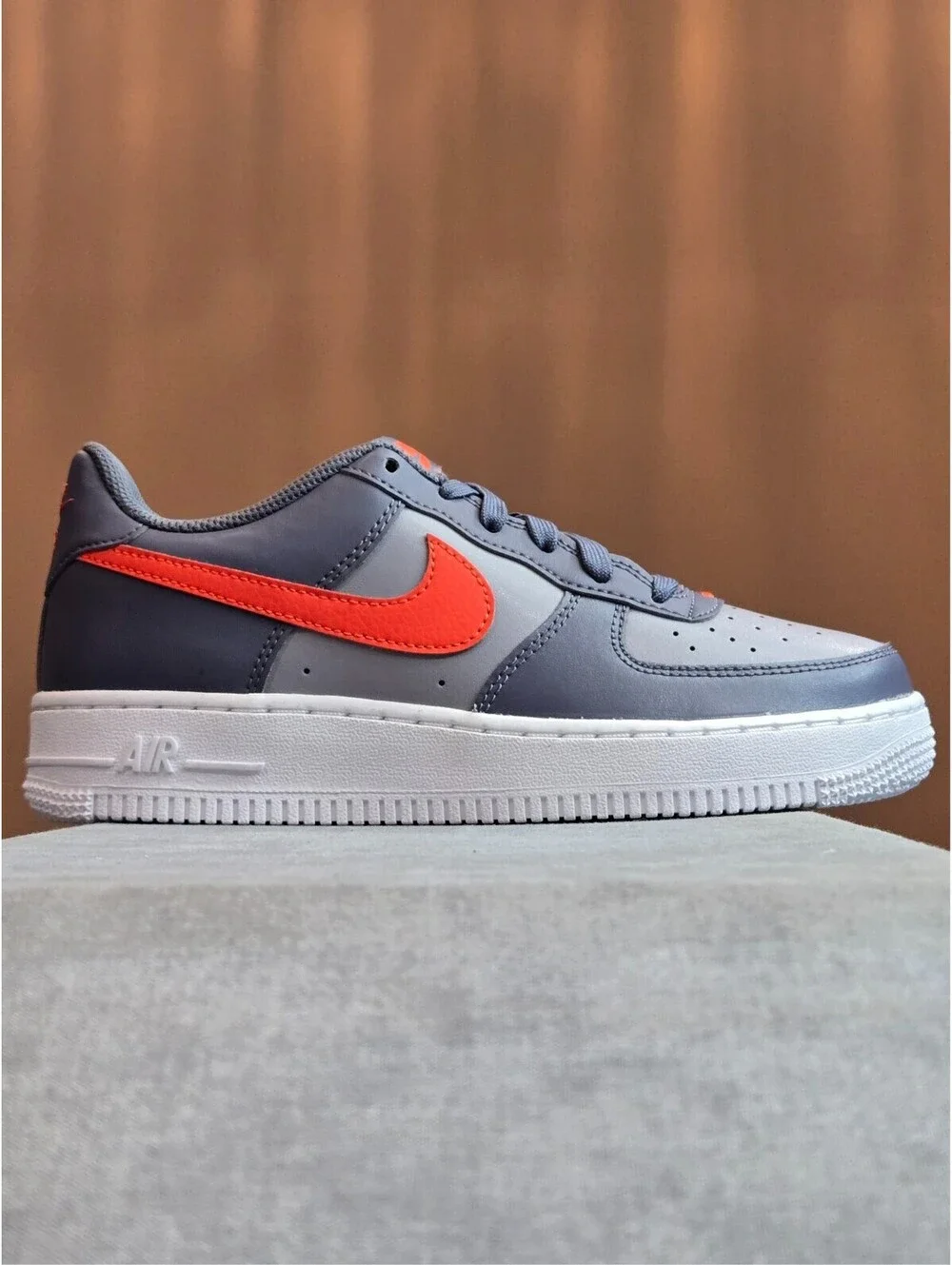 Nike Air Force 1 - Cement Grey / Team Orange (CT3839-008) Youth 5Y / Women's 6.5